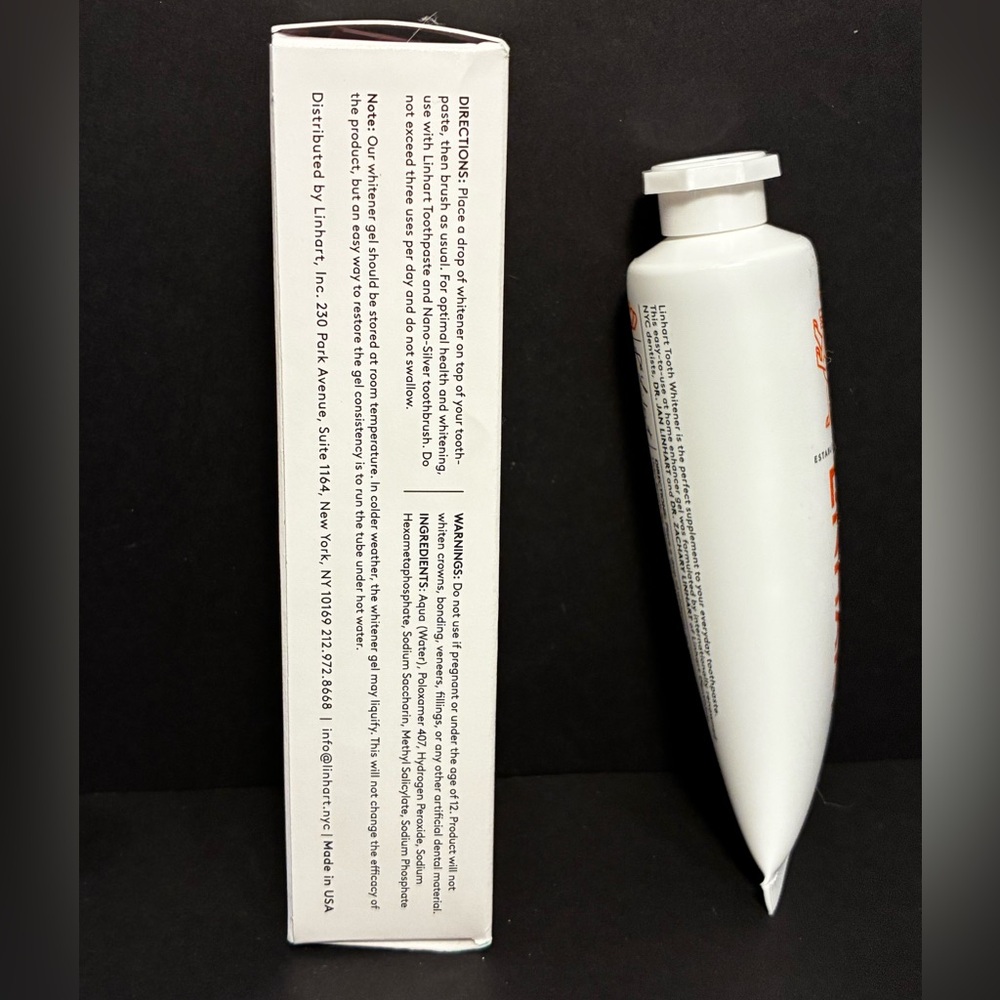 Linhart Tooth Whitener Gel ~ $28 MSRP ~ Full Size ~ 1.7oz  ~ Brand New in Box - Picture 4 of 6